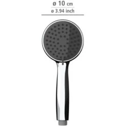 Wenko Duschkopf Basic Grau Kunststoff (ABS), 10 X 10 Cm Grau Chrom 13 Wenko Duschkopf Basic Grau Kunststoff (ABS), 10 X 10 Cm Grau Chrom -Geschäft Für Duschzubehör 4008838266564 1068 VM 01