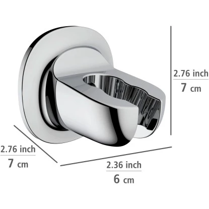 Wenko Duschkopfhalter Liberta Befestigen Ohne Bohren Chrom 5 Wenko Duschkopfhalter Liberta Befestigen Ohne Bohren Chrom – Bild 3