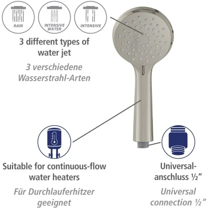 Wenko Brauseset Young 66 Cm Edelstahl 8 Wenko Brauseset Young 66 Cm Edelstahl – Bild 6