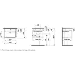 Laufen Waschtisch Pro A 60 Cm Weiß -Geschäft Für Duschzubehör 4014804400436 1709 VM 04