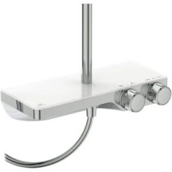 Ideal Standard Duschsystem Ceratherm S200 Mit Ablage Und Runder Handbrause Chrom -Geschäft Für Duschzubehör 4015413350815 3049 S 04