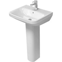 Duravit Waschbecken DuraStyle 55 Cm Weiß Mit Überlauf 1 Hahnloch 8 Duravit Waschbecken DuraStyle 55 Cm Weiß Mit Überlauf 1 Hahnloch -Geschäft Für Duschzubehör 4021534850998 003