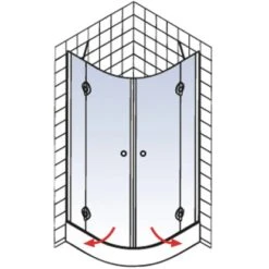 Schulte Runddusche Youngline Chromoptik Depoli Light 192 Cm X 90 Cm X 90 Cm. Rad -Geschäft Für Duschzubehör 4037563122555 5