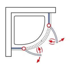 Schulte Runddusche Youngline Chromoptik Depoli Light 192 Cm X 90 Cm X 90 Cm. Rad -Geschäft Für Duschzubehör 4037563122555 6