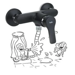 Baliv Duscharmatur DU-5750 Schwarz -Geschäft Für Duschzubehör 4048122122589 S03 171220 L