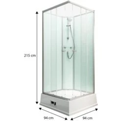 Schulte Komplettduschkabine Korfu II Mit Boiler Pumpe Alu-Natur Hellgrün 14 Schulte Komplettduschkabine Korfu II Mit Boiler Pumpe Alu-Natur Hellgrün -Geschäft Für Duschzubehör 4060991009792 2053 3 1