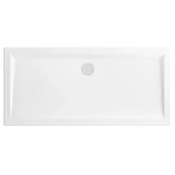 Schulte Duschwanne Rechteck Extra-flach Alpinweiß Inkl.Füße & Ablauf 75 X 160 Cm