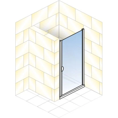 Schulte Drehtür Logo Echtglas Weiß 80 Cm X 180 Cm 6 Schulte Drehtür Logo Echtglas Weiß 80 Cm X 180 Cm – Bild 4