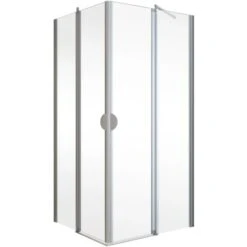 Schulte Eckeinstieg 4-teilig Sunny Alu-Natur Echtglas Klar Hell 180 Cm X 90 Cm -Geschäft Für Duschzubehör 4060991013829 2053 S 01