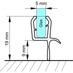 Schulte Dichtprofil Für Serie Alexa Style 2.0 Und Sunny -Geschäft Für Duschzubehör 4060991014949 2053 6