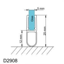 Schulte Dichtung Für Duschabtrennung/Badewannenaufsätze Mit 4 - 5 Mm Glas 100 Cm -Geschäft Für Duschzubehör 4060991014970 2053 6