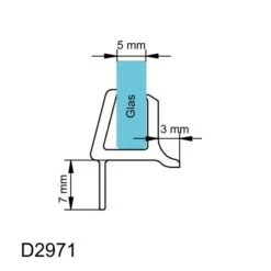 Schulte Wasserabweisprofil Gebogen 5 Mm Glas Für Rundduschen -Geschäft Für Duschzubehör 4060991015342 3