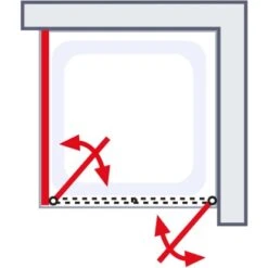 Schulte Pendeltür Alexa Style 2.0 Alu-Natur Glas Klar Hell 90x90x92 Cm -Geschäft Für Duschzubehör 4060991018725 2053 6