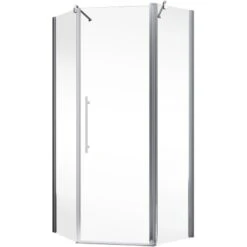 Schulte Fünfeckdusche Mit Drehtür Alexa Style 2.0 Chromoptik BxHxT 90x90x192 Cm -Geschäft Für Duschzubehör 4060991019579 2053 02