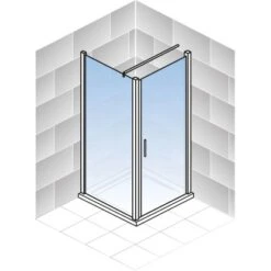 Schulte ExpressPlus Drehtür Seitenwand AlexaStyle2.0Dekor Liane 80cm -Geschäft Für Duschzubehör 4060991037535 2053 5