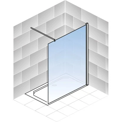 Schulte Duschwand Walk In Alexa Style 2.0 Chromoptik Dekor Liane 100 Cm 5 Schulte Duschwand Walk In Alexa Style 2.0 Chromoptik Dekor Liane 100 Cm – Bild 3