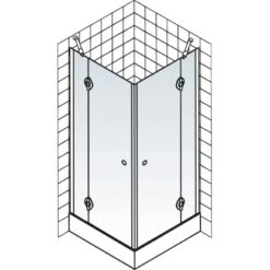 Schulte ExpressPlus Eckeinstieg 4-tlg. MasterClass Chromoptik 79,2-81,2x200cm 12 Schulte ExpressPlus Eckeinstieg 4-tlg. MasterClass Chromoptik 79,2-81,2x200cm -Geschäft Für Duschzubehör 4060991038358 2053 5