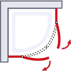 Schulte ExpressPlus Runddusche Garant 4-tlg. Alu-Natur Radius 55cm -Geschäft Für Duschzubehör 4060991038679 2053 6