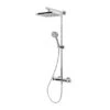Schulte ExpressPlus Duschsystem Rain Mit Thermostat Verchromt Duschkopf Eckig -Geschäft Für Duschzubehör 4060991038907 2053 2