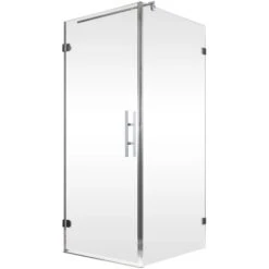 Schulte Drehtür Davita Inkl. Seitenwand Mit Stabgriff Echtglas Chrom -Geschäft Für Duschzubehör 4060991044861 2053 2