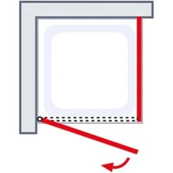 Schulte Drehtür Davita Inkl. Seitenwand Mit Stabgriff Echtglas Chrom -Geschäft Für Duschzubehör 4060991044861 2053 4