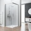 Schulte Eckeinstieg II Ohne Unteres Profil Kristall Trend Alu-Natur 200 X 90 Cm -Geschäft Für Duschzubehör 4060991047473 2053 AB 01