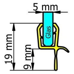 Schulte Wasserabweisprofil Waagerecht Für Badewannenaufsatz Mit 5 Mm Glas -Geschäft Für Duschzubehör 4060991050923 6