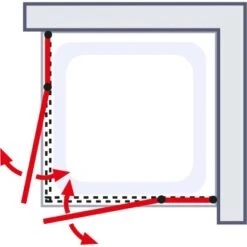 Schulte Eckeinstieg 4-tlg. Alexa Style 2.0 Alu-Natur Depoli Light 90x90x192 Cm -Geschäft Für Duschzubehör 4060991051203 2053 6