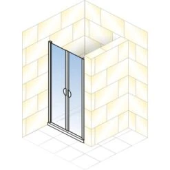 Schulte ExpressPlus Pendeltür Sunny In Nische 180x75cm Alu Natur -Geschäft Für Duschzubehör 4060991055256 2053 5