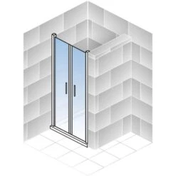 Schulte Alexa Style 2.0 Pendeltür In Nische BlackStyle 80 X 192cm -Geschäft Für Duschzubehör 4060991055881 2053 5