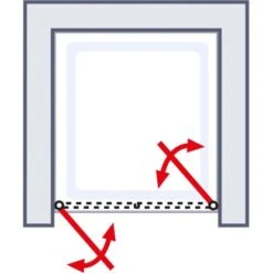 Schulte Alexa Style 2.0 Pendeltür In Nische BlackStyle 80 X 192cm -Geschäft Für Duschzubehör 4060991055881 2053 6