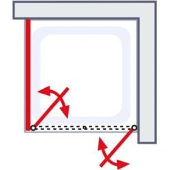 Schulte ExpressPlus Set Duschkabine Pendeltür Garant Mit Duschwanne 200x80cm -Geschäft Für Duschzubehör 4060991056017 2053 6