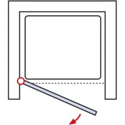 Schulte ExpressPlus Drehtür In Nische Garant Chromoptik Links 200x80cm 17 Schulte ExpressPlus Drehtür In Nische Garant Chromoptik Links 200x80cm -Geschäft Für Duschzubehör 4060991056109 2053 6