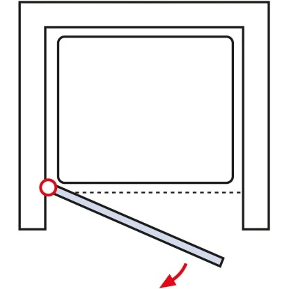 Schulte ExpressPlus Drehtür In Nische Garant Chromoptik Links 200x80cm 7 Schulte ExpressPlus Drehtür In Nische Garant Chromoptik Links 200x80cm – Bild 5