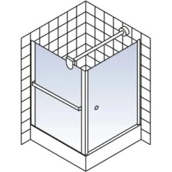 Schulte ExpressPlus Set Duschkabine Mit Drehtür Garant Mit Duschwanne 200x80 -Geschäft Für Duschzubehör 4060991056222 2053 6