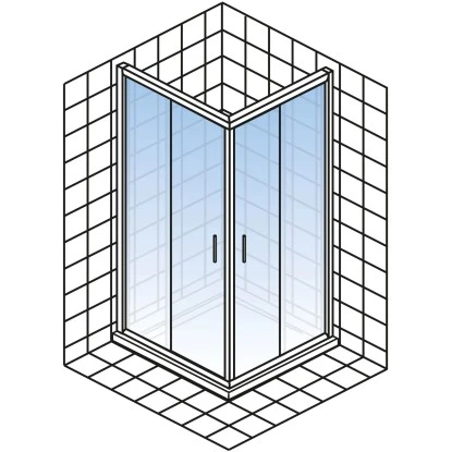 Schulte ExpressPlus Set Eckeinstieg Kristall/Trend Mit Duschwanne 185x80cm 7 Schulte ExpressPlus Set Eckeinstieg Kristall/Trend Mit Duschwanne 185x80cm – Bild 5