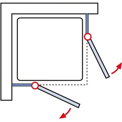 Schulte ExpressPlus Set Eckeinstieg Kristall/Trend Mit Duschwanne 185x80cm 8 Schulte ExpressPlus Set Eckeinstieg Kristall/Trend Mit Duschwanne 185x80cm – Bild 6