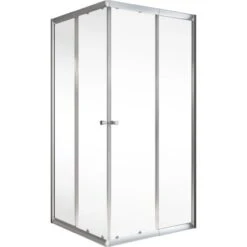 Schulte Eckeinstieg 4-teilig Sunny 80 Cm - 90 Cm X 180 Cm Silber -Geschäft Für Duschzubehör 4060991057809 2053 2