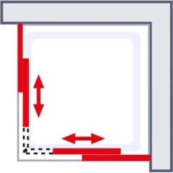 Schulte Eckeinstieg 4-teilig Sunny 80 Cm - 90 Cm X 180 Cm Silber -Geschäft Für Duschzubehör 4060991057809 2053 6