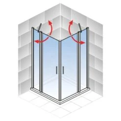 Schulte ExpressPlus Eckeinstieg AlexaStyle2.090 X 90 X 192 Cm 4-teilig -Geschäft Für Duschzubehör 4060991064074 2053 4 5