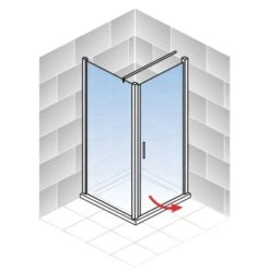 Schulte Sunny Drehtür Mit Seitenwand 90 X 80 X 180 Cm Weiß -Geschäft Für Duschzubehör 4060991064081 5