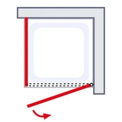 Schulte Sunny Drehtür Mit Seitenwand 90 X 80 X 180 Cm Weiß -Geschäft Für Duschzubehör 4060991064081 6