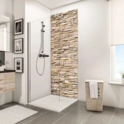 Schulte ExpressPlus DecoDesign Duschrückwand Dekor Verblender-Hell 210x100cm -Geschäft Für Duschzubehör 4060991067846 Bild02