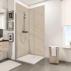 Schulte ExpressPlus DecoDesign Duschrückwand Dekor Sandstein Hell 255x100cm -Geschäft Für Duschzubehör 4060991068010 Bild03