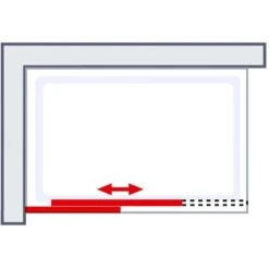 Schulte Walk In Schiebetür Toura Rollen 200 X 120 Cm Schwarz Klar Hell Festel. L -Geschäft Für Duschzubehör 4060991069888 2053 6