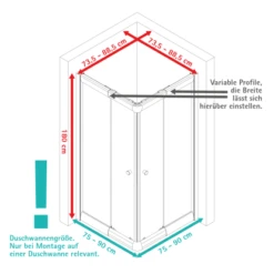 Schulte Eckeinstieg Mit Schiebetüren Sunny 180 Cm X 75-90 Cm Silber Klarglas -Geschäft Für Duschzubehör 4060991070167 2053 VM 01 1