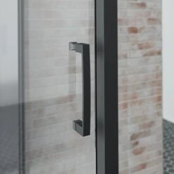 Schulte ExpressPlus Komplettdusche-Schiebetür Bali Mattschwarz 215 Cm X 115 Cm -Geschäft Für Duschzubehör 4060991074998 2053 CU 03