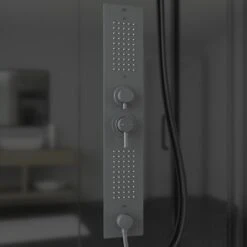 Schulte ExpressPlus Komplettdusche-Schiebetür Bali Mattschwarz 215 Cm X 115 Cm -Geschäft Für Duschzubehör 4060991074998 2053 CU 10