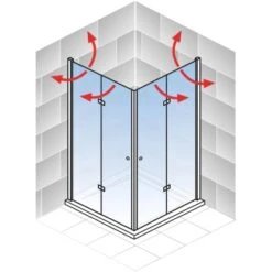 Schulte ExpressPlus Drehfalttür Eckeinstieg Garant 2.0 Mattschwarz 200 X 100 Cm 12 Schulte ExpressPlus Drehfalttür Eckeinstieg Garant 2.0 Mattschwarz 200 X 100 Cm -Geschäft Für Duschzubehör 4060991076145 2053 AI 03