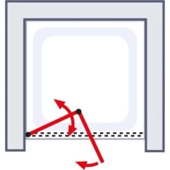 Schulte ExpressPlus Drehfalttür In Nische Garant 2.0 Chromoptik 200 Cm X 90 Cm -Geschäft Für Duschzubehör 4060991076435 2053 AI 02